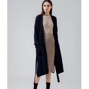 Lös, snygg och avslappnad australiensisk ull cardigan65003#